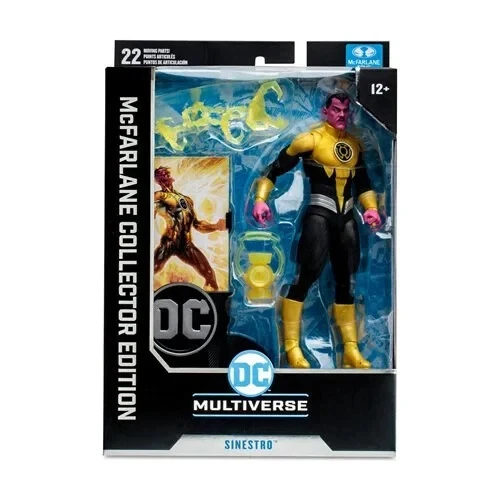 DC Multiverse SINESTRO CORPS WAR 7" IN HAND! McFarlane Collectors Edition