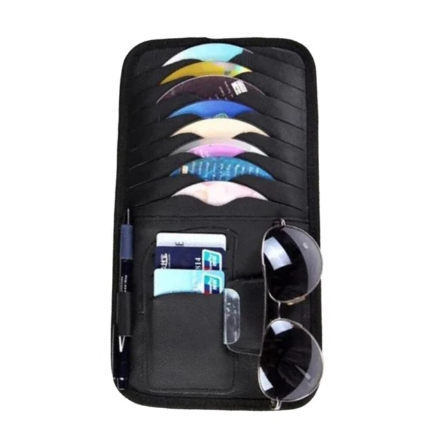 Support de rangement pour CD de voiture pare-soleil pour voiture Porte-lunettes