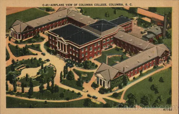 Airplane View of Columbia College,SC Lexington,Richland County South Carolina
