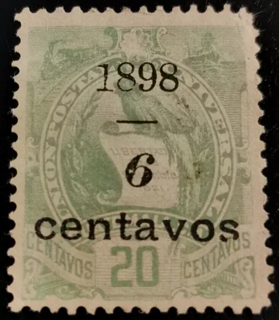 Guatemala: 1898 Various Stamps Overprinted 1898, Bar and... (Collectible Stamp).