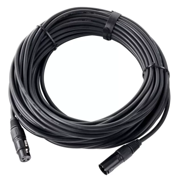 XLR Câble de Microphone 3 Broches Mâle Femelle 20 Métres Vers Cable Lead Mic