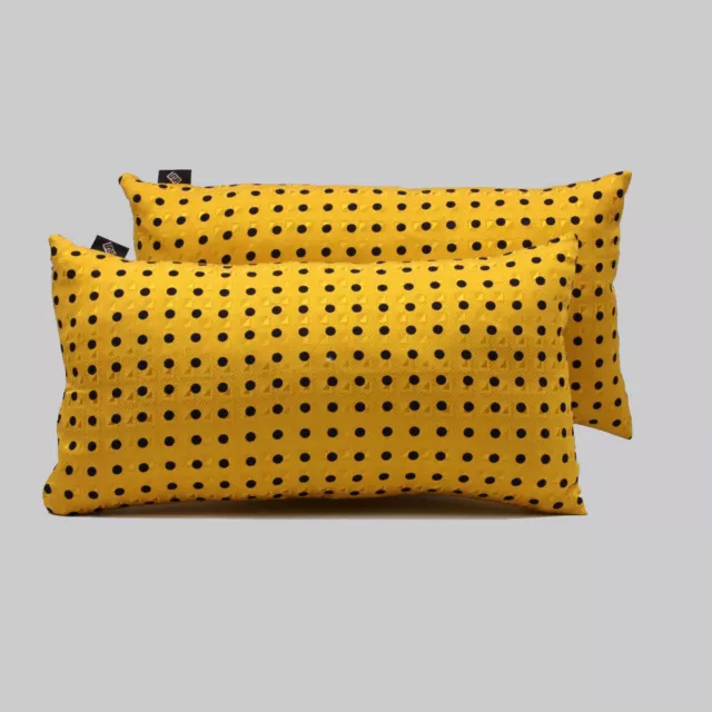 Pillows Rectangular Decorative IN Silk Yellow - Silky