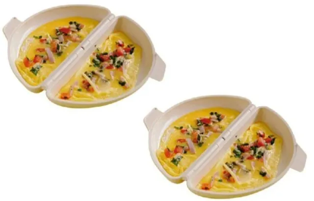 Fabricante de tortillas para microondas - Herramienta de preparación de alimentos para huevos de plástico libre de BPA 3