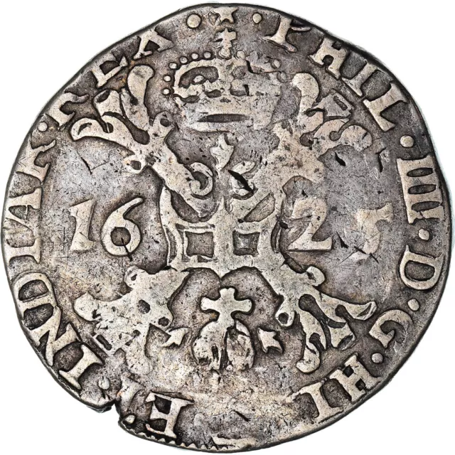 [#971610] Monnaie, Pays-Bas espagnols, BRABANT, Philippe IV, 1/2 Patagon, 1625