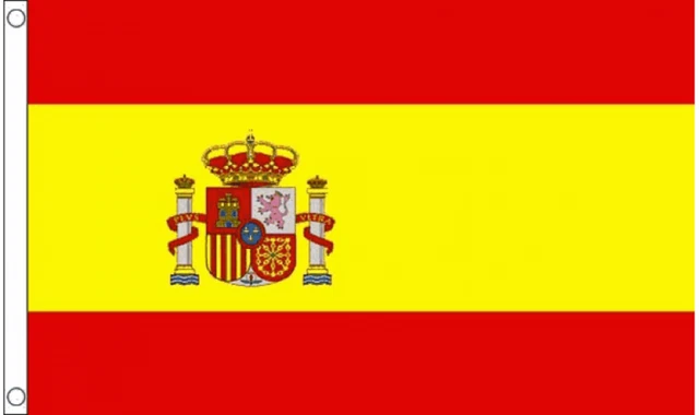 Spagna Crest Nazionale Bandiera Bara Drappo Con Speedy Spedizione