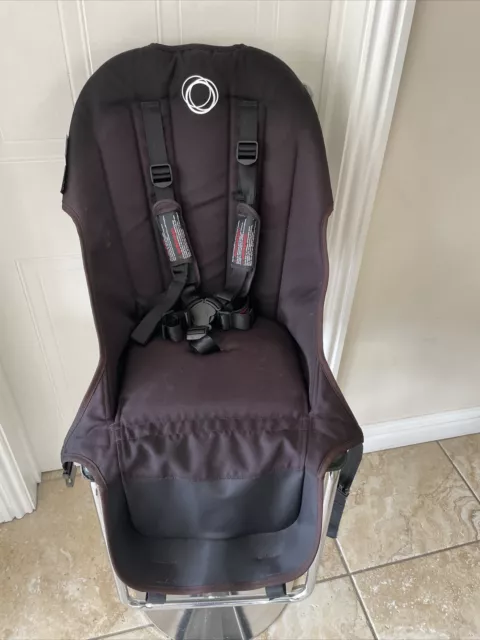 Bugaboo buffalo seat fabric black fits Donkey too. Free UK P&P #1