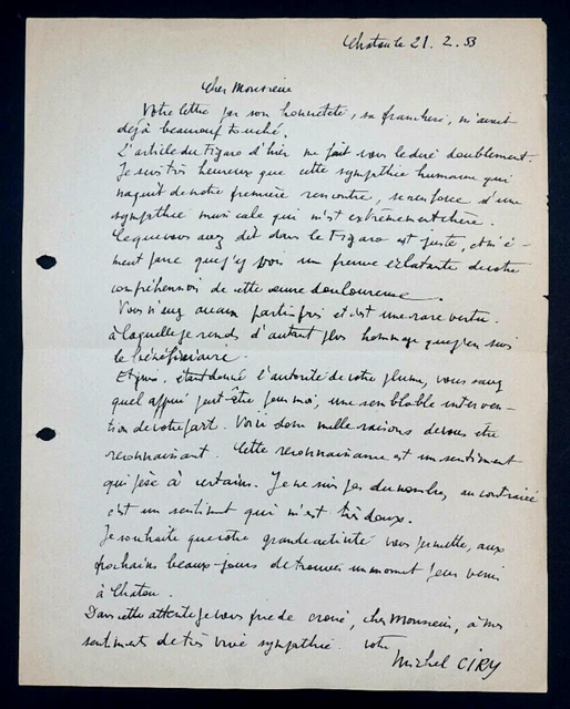 LETTRE AUTOGRAPHE SIGNÉE Paul Deltombe(1878-1971) Peintre Et Décorateur