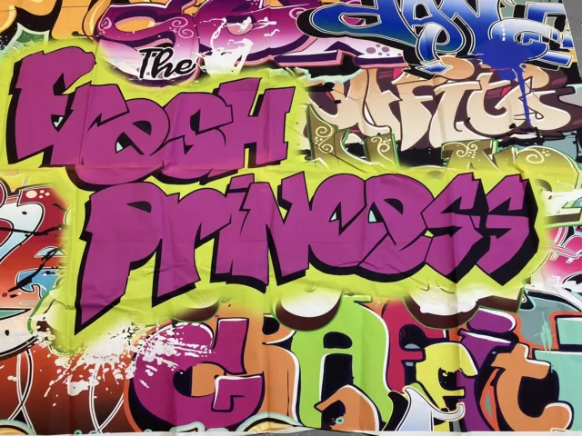 Fondo de Graffiti The Fresh Princess Hip Pop 7x5 ft vinilo fresco