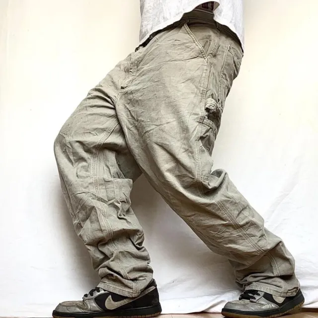 Carhartt baggy grey carpenter work trousers in W38 L30