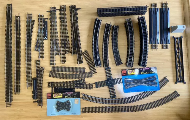 Vintage HO Scale Train Track Lot Used