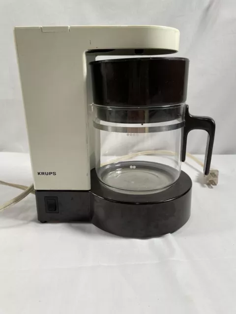 Krups Brewmaster Jr 4-CUP Coffee Maker 170 Cleaned & Descaled Black