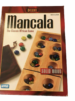 Parker Brothers Mancala The Classic African Game Wood Board Marbles
