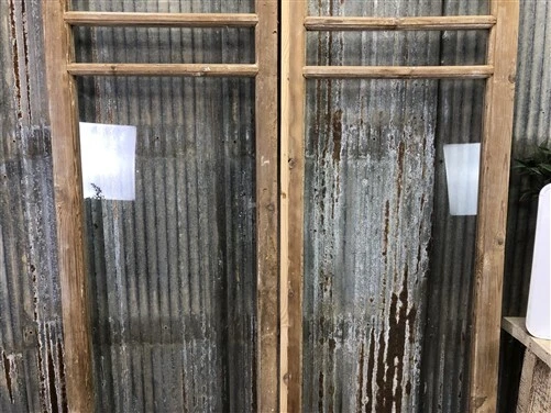 Antique French Double Doors (50x90.5) 3 Pane Glass European Doors G75 8