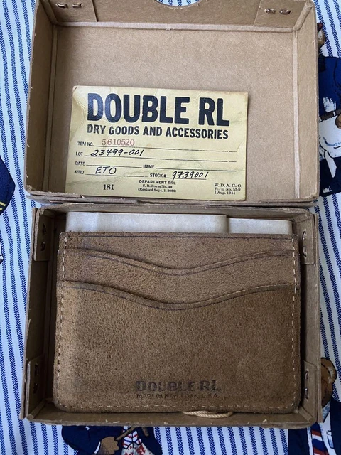 RRL card case suede No.1450