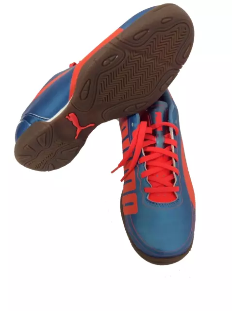 Chaussures de football d'intérieur PUMA evoSPEED 5.2 IT junior/enfants, bleues, taille US 6