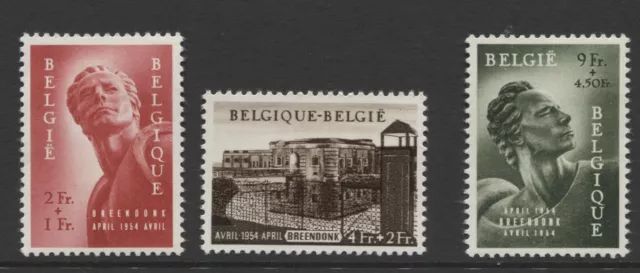 Belgium - 1954 Prisoners Monument Fund Set Um(Mnh) Sg.1531-1533 (Ref.a5)