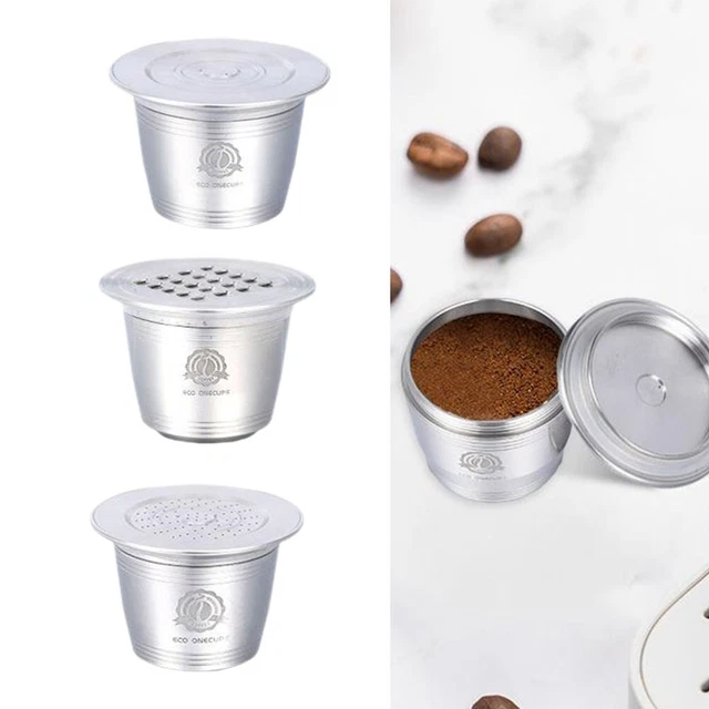 Capsula caffè per rete Nespresso argento 1 pz 3,7 * 2,7 cm ricambio durevole