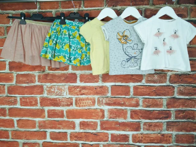 Baby Girls Bundle Age 9-12 Months Next Zara Mothercare Skirt Tutu T-Shirt 80Cm