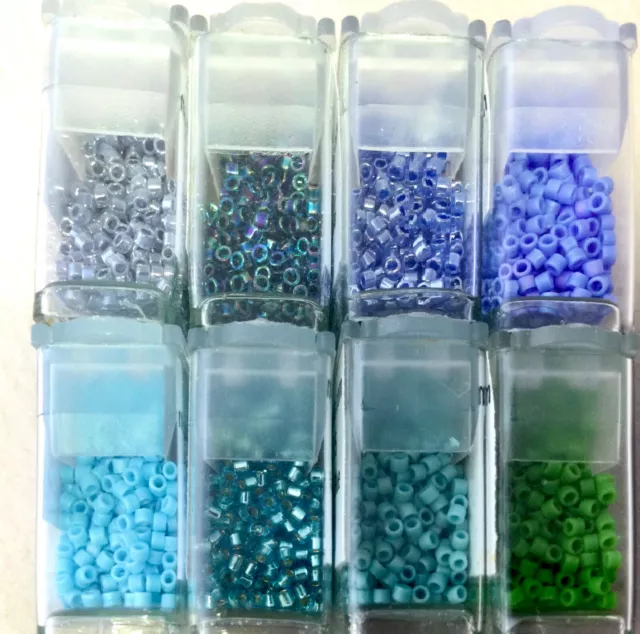 MIYUKI DELICA MIX Japanese Glass Seed Beads 11/0 in Flip Top Containers DBM825