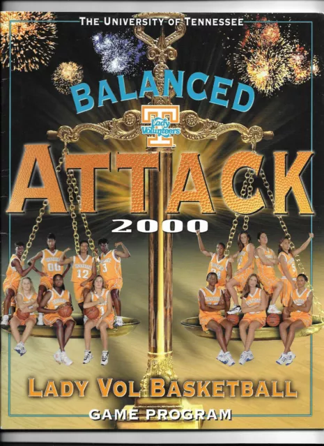 TENNESSEE VOLUNTEERS LADY VOLS Basketball Program 2000 NR MT PAT SUMMITT