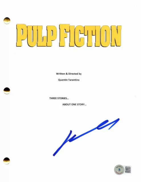John Travolta Signed Autograph Pulp Fiction Movie Script Quentin Tarantino Bas Z