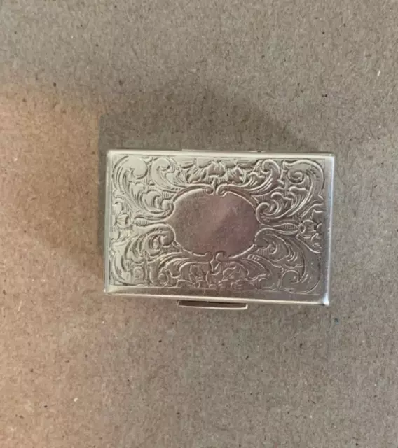 Vintage ROD Sterling Silver Vinaigrette Scent Box