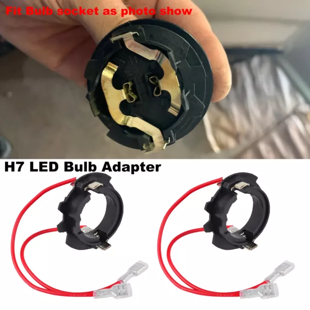 2X Scheinwerfer Lampe Halter Adapter KIT H7 LED-Halterung für Opel