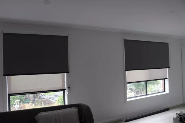 100% Blockout Roller Blinds Blackout UV Coating with All Fittings