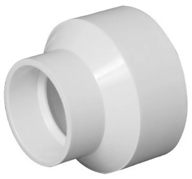 Charlotte Pipe Schedule 40 4 in.   Hub  T X 2 in.   D Hub  PVC Reducing Coupling