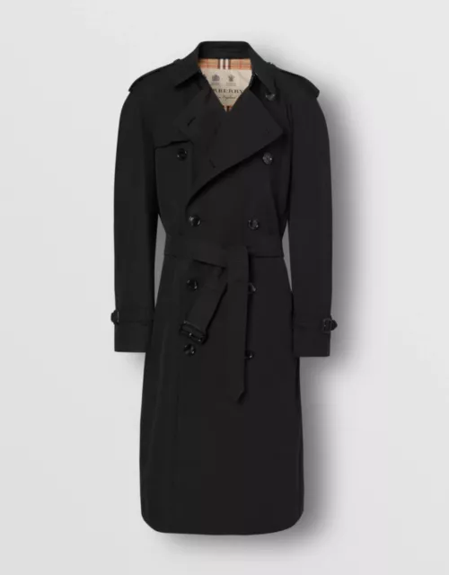 NWT Burberry The Westminster Heritage Trench Coat Extra Long Black XL/ 46 US 3
