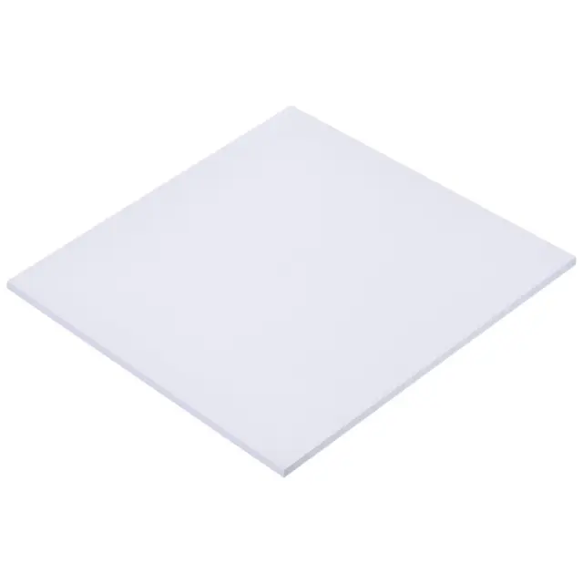 Blanco ABS Plástico Hoja 12x12x0.2" para Edificio Modelo, DIY Artesanía, Panel