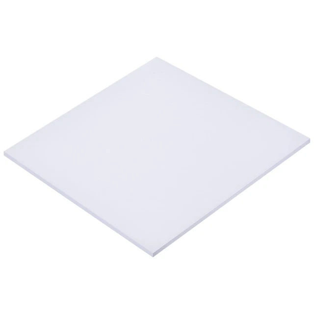 Blanco ABS Plástico Hoja 12x12x0.2" para Edificio Modelo, DIY Artesanía, Panel