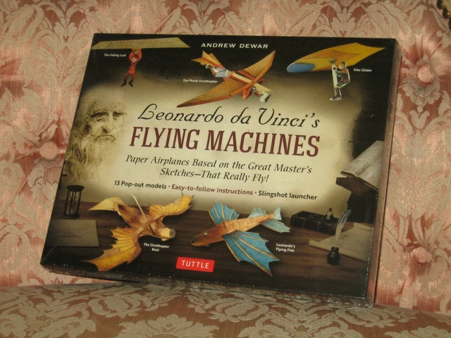 LEONARDO DA VINCIS Flying Machines Kit: Paper Airplanes + 1000 Pc ...