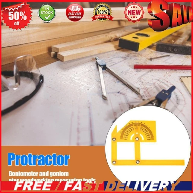Plastic Angle Finder Goniometer Durable Universal for Carpenter Tool Woodworking