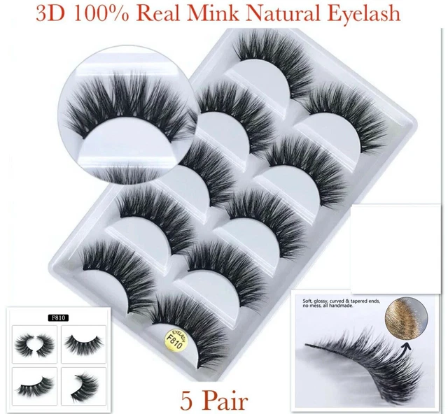 Strip Professionale Naturale lungo Buon Fluffy Falsi ciglia 3D Faux Mink Hair