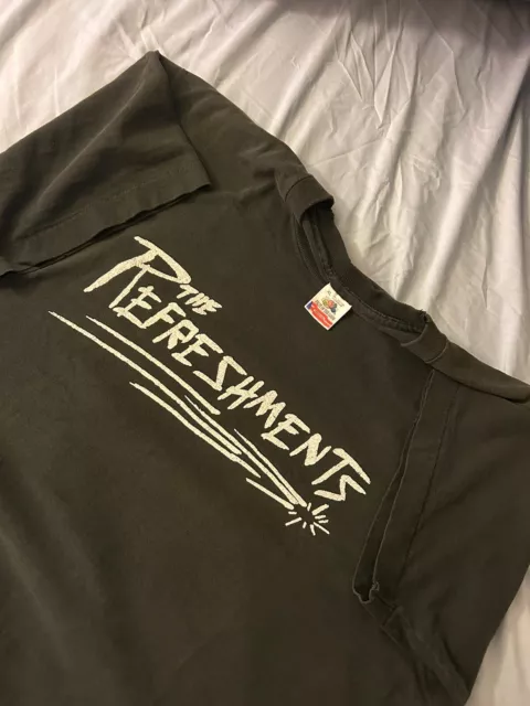 vintage 90s THE REFRESHMENTS Band 1991 Concert Tour Single Stitch T Shirt XL