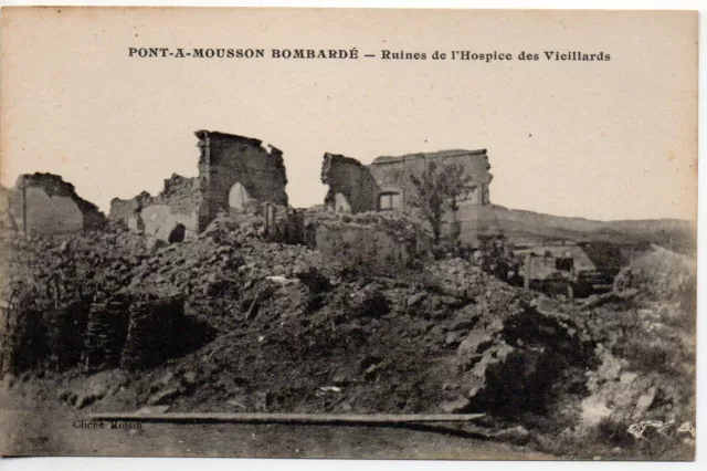 PONT A MOUSSON - Meurthe et Moselle - CPA 54 - Bombardements - hospice
