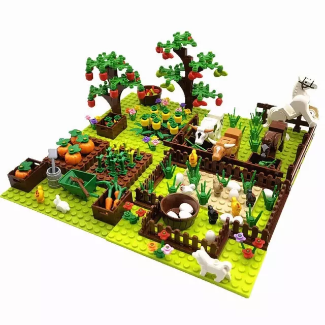 Nutztiere Bäume Pflanzen Bausteine Zubehör für Lego