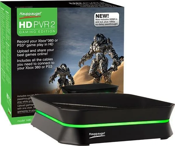 NEW Hauppauge HD PVR2 Gaming Edition HDMI RECORD Xbox 360 Or PS3 Game Play