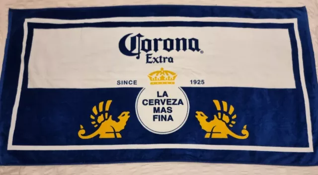 Corona Extra Label Beer Beach Bath Pool Towel 100% Cotton