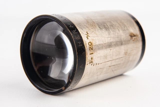 Projection Lens Hermagis Paris Objectif Cinema 120mm for PARTS OR REPAIR V17 Projection Lens Hermagis Paris Objectif Cinema 120mm for PARTS OR REPAIR V17
