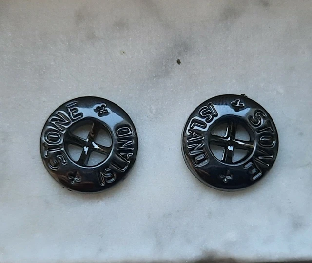 patch + bottoni + toppa bianca per ricambio stone island 2