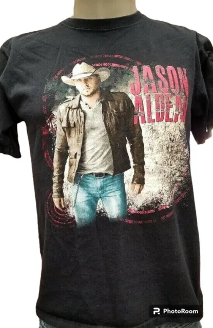 2012 Jason Aldean Tour Size Medium Black Country Music Band T-Shirt