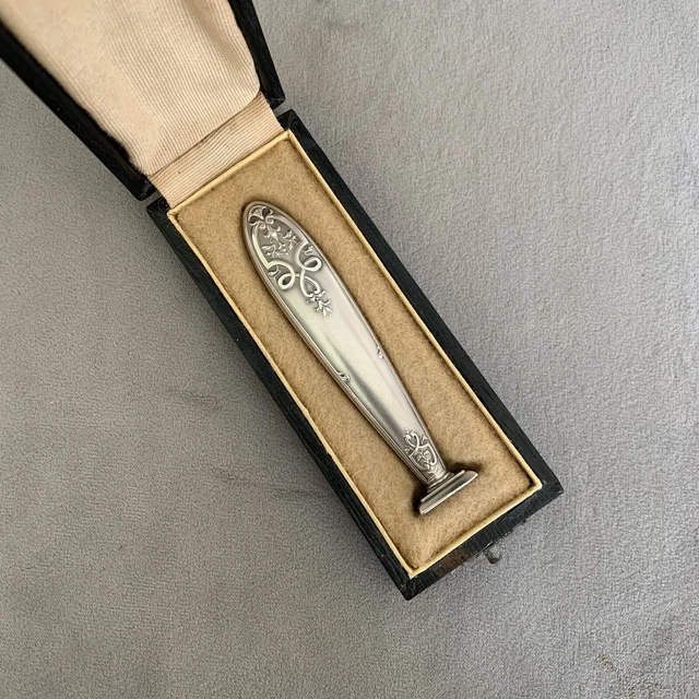 Sceau Ancien Cachet Argent Massif XIX