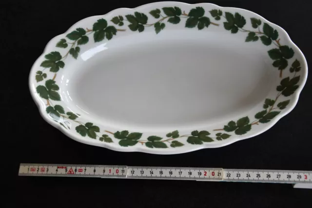 SERVIERPLATTE OVAL, klein  **  WEINLAUB von Hutschenreuther  MARIA THERESIA