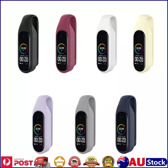 Steel Sheet Solid Color Clip Holder Case Accessories for Xiaomi Mi Smart Band 6