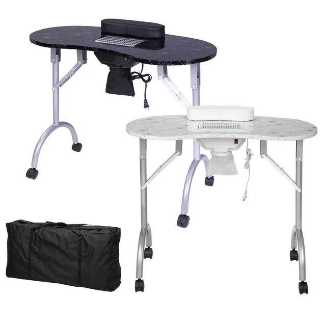 Portable MDF Manicure Nail Table Spa Beauty Salon Equipment Nail Desk with Dust