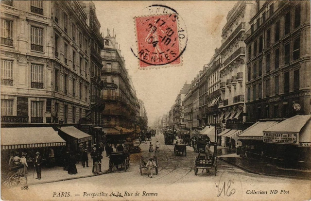 CPA PARIS 6e - Perspective de la Rue de Rennes (65326)