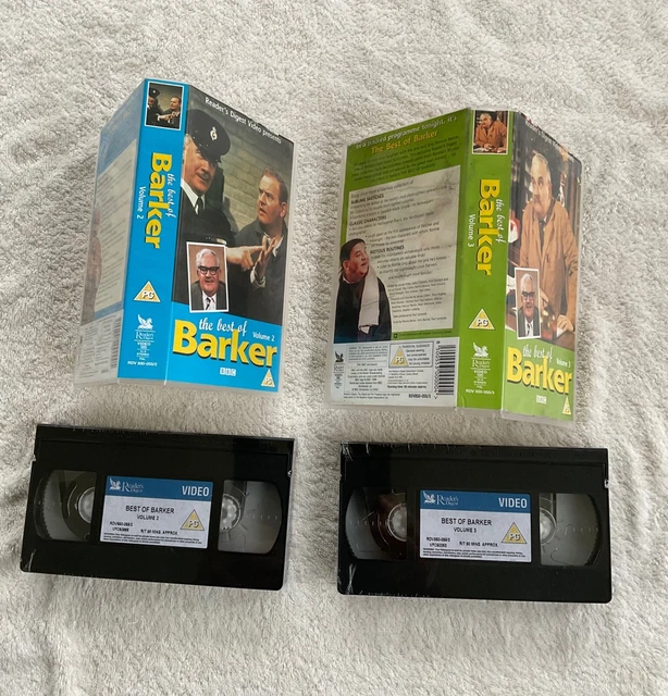 THE BEST OF Barker Volumes 2 and 3 Ronnie Barker PAL VHS Video Tape