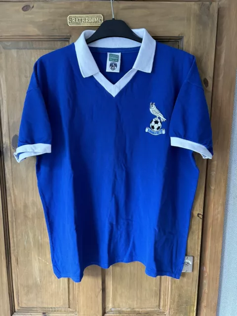 Oldham Athletic AFC 1981/82 1982/83 Score Draw Vintage Home Shirt Adult XL